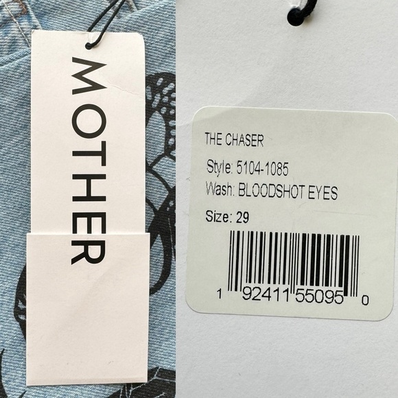 NWT MOTHER The Chaser Jeans in Bloodshot Eyes Wash Men’s Size:29 - Picture 17 of 17